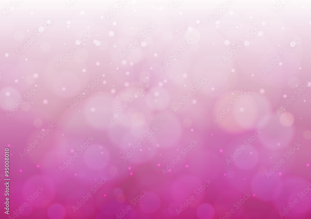 white Light and Blurred halation pink colored background vector
