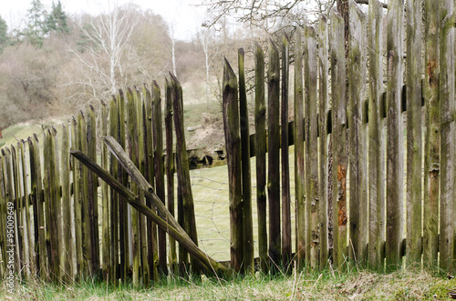 old wooden fence