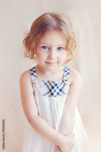 portrait of adorable little girl