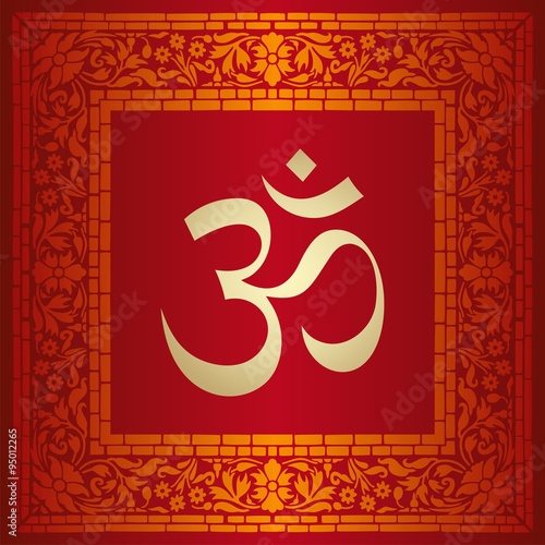 aum syllable, paisley design ,Hinduism, India