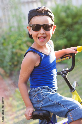 Boy with a bike