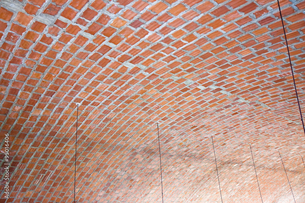 Fototapeta premium Barrel vault of a building used as a warehouse