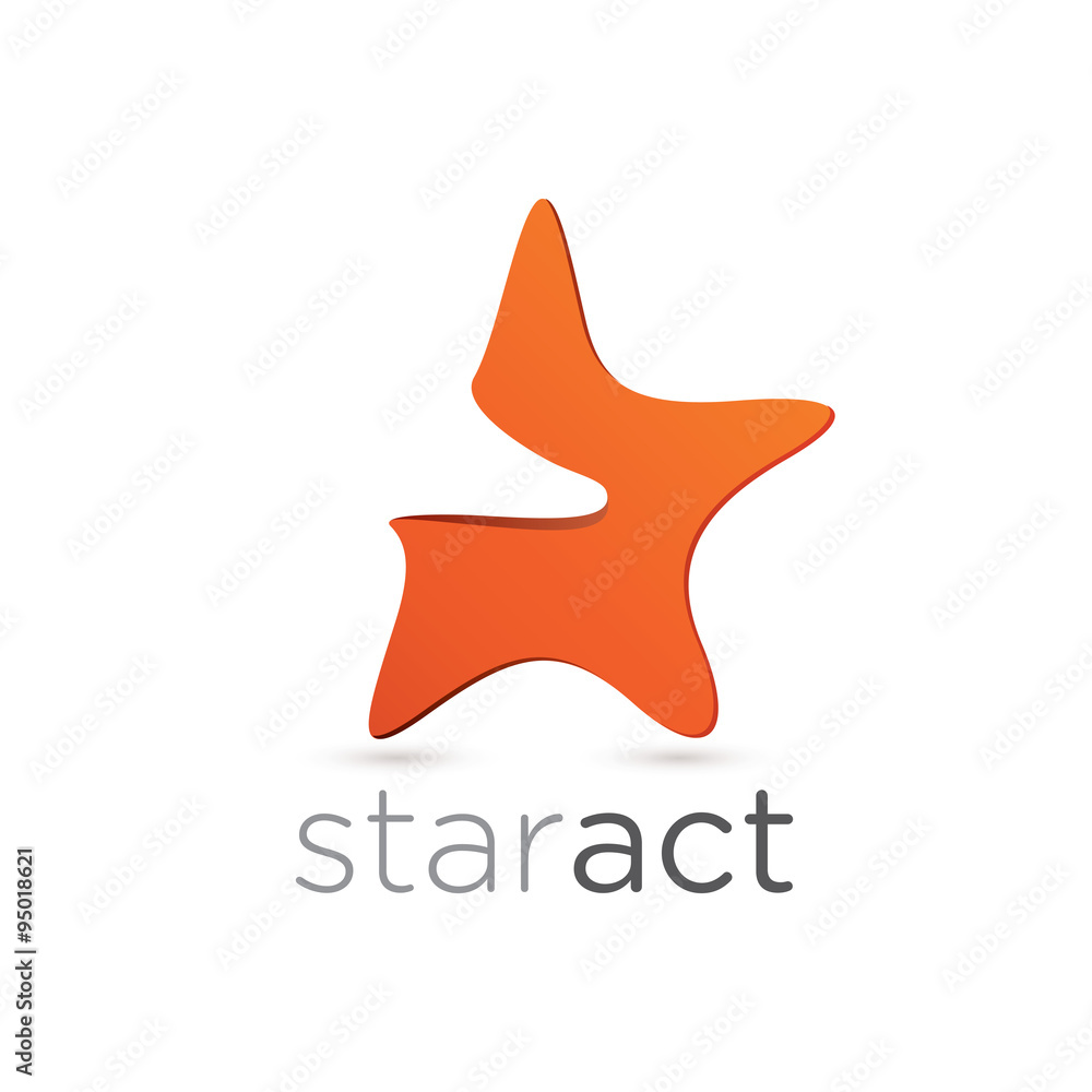 Obraz premium Figurative star emblem design