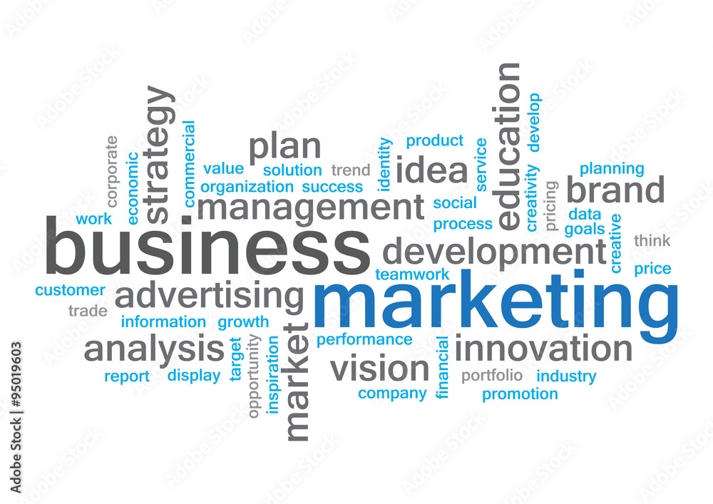 business marketing word cloud