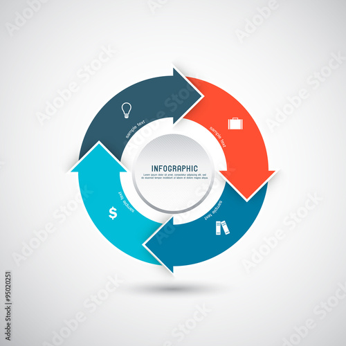 Free Download Business infographics template. Vector illustration. - GFXLoad