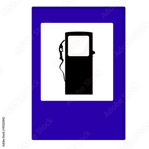 Gas station sign