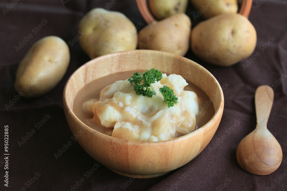 mashed potatoes with fresh