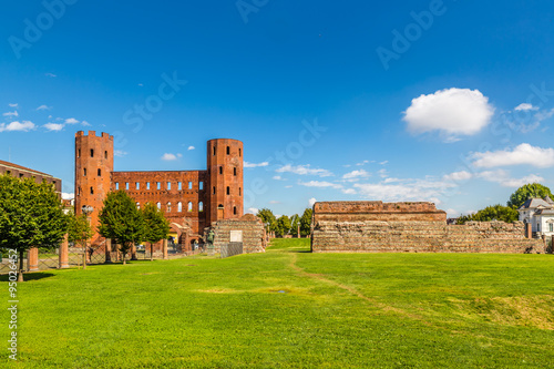 View of Palatine Towers And Park-Turin,Italy