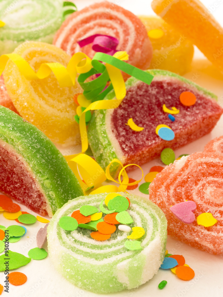 candies with confetti candies with confetti