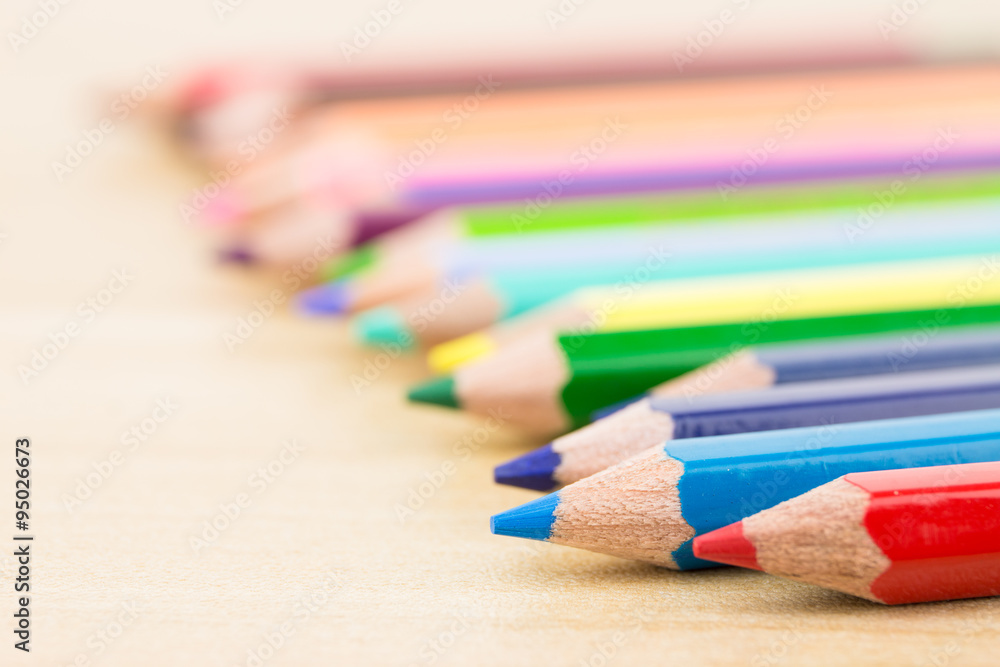 Obraz premium Many colored pencils