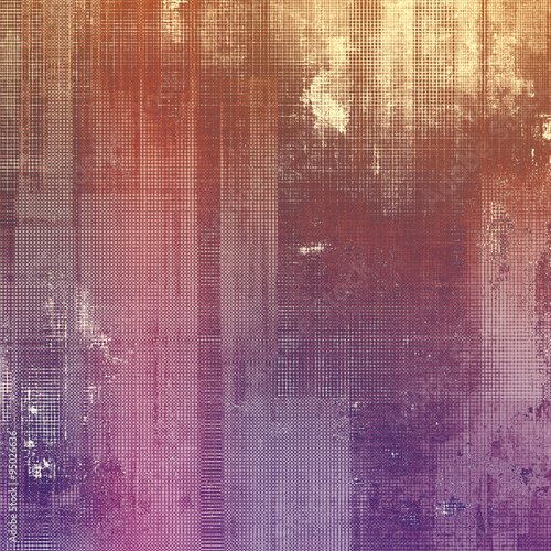 Vintage aged texture, colorful grunge background with space for text or image. With different color patterns: brown; red (orange); purple (violet); pink