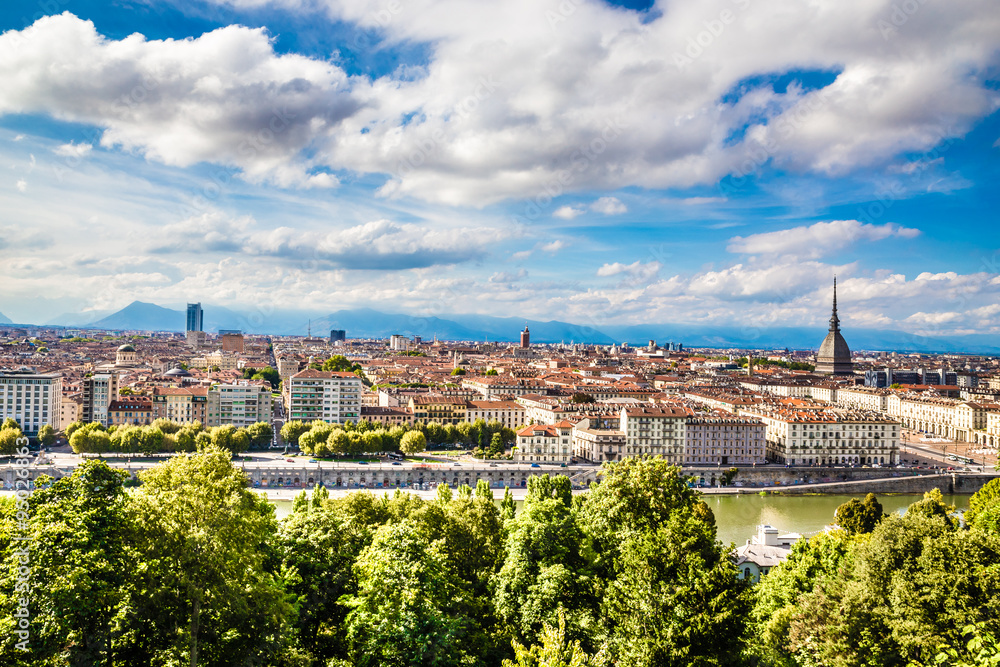 View of Turin city centre-Turin,Italy