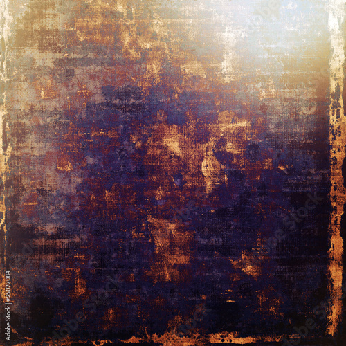 Designed background in grunge style. With different color patterns: brown; black; purple (violet); blue