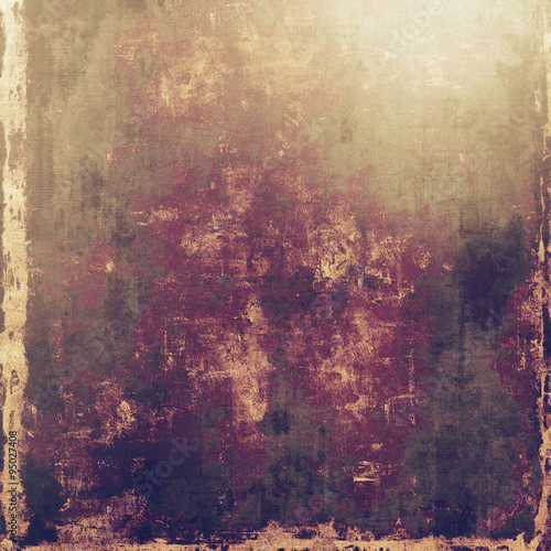 Aging grunge texture, old illustration. With different color patterns: yellow (beige); brown; gray; purple (violet)