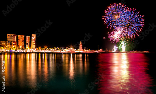Fireworks in Malaga