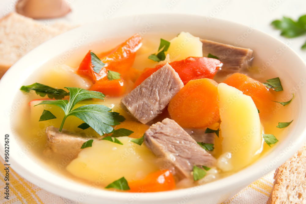 Meat and vegetables soup Meat and vegetables soup