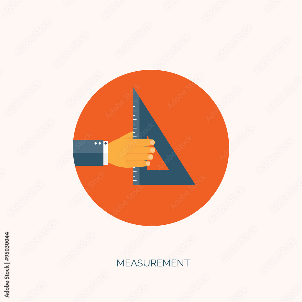 Vector illustration. Flat study background. Learning tools. Ruler Vector illustration. Flat study background. Learning tools. Ruler
