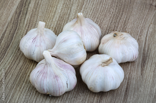Garlic heap
