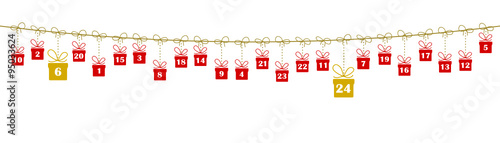 Weihnachtskarte Kalender