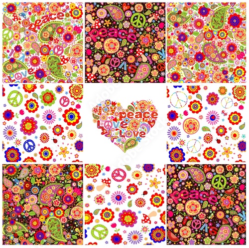 Collection of hippie wallpapers
