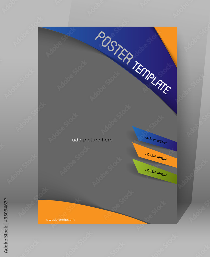 Obraz premium abstract business poster design template