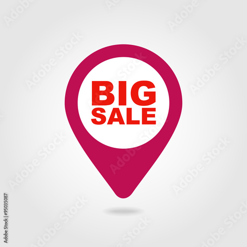 Free Download Big sale pin map icon. Map pointer, markers. - GFXLoad
