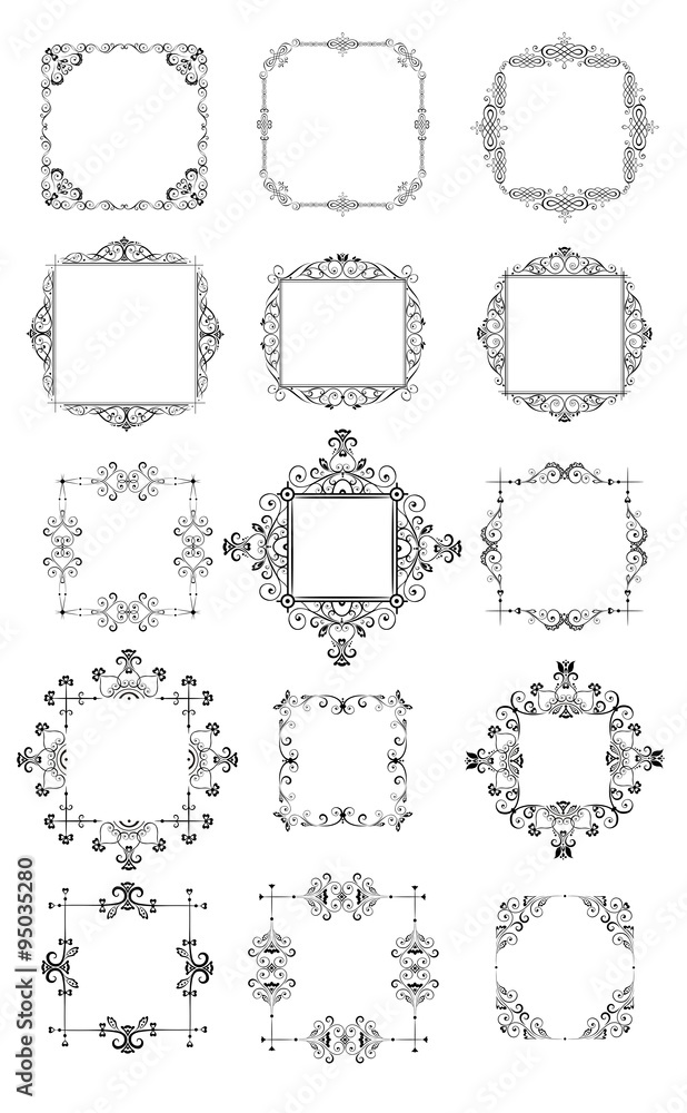 Retro frames (black and white) Retro frames (black and white)