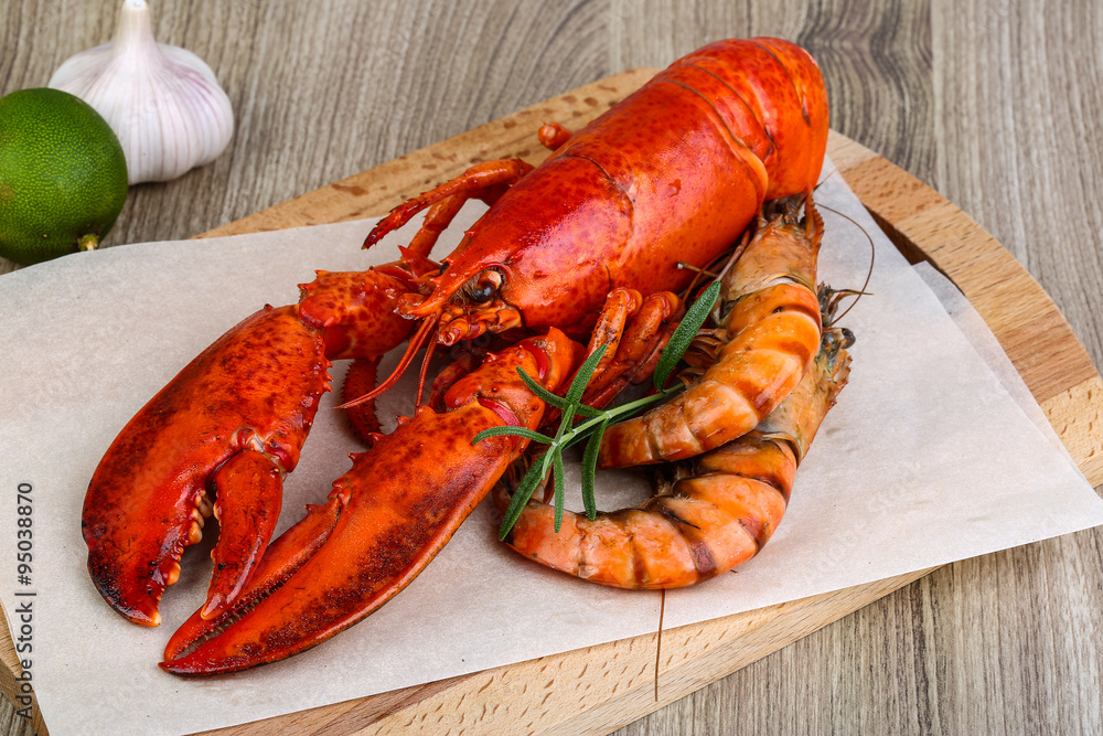 Lobster and shrimps Lobster and shrimps