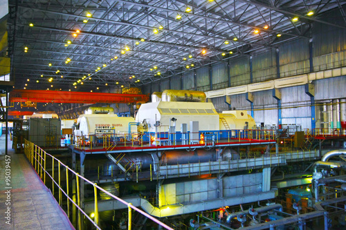 Machine hall of Power station