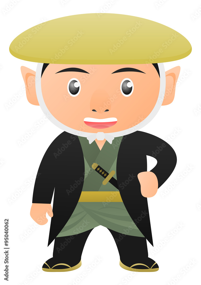 江戸時代の武士 侍 旅装 江戸時代の武士 侍 旅装