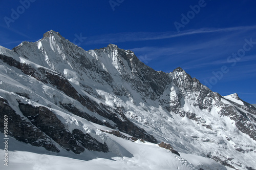 Swiss Alps  The Mischabel group  near Saas Fee