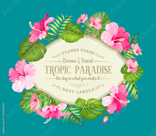 Beautiful tropic card.