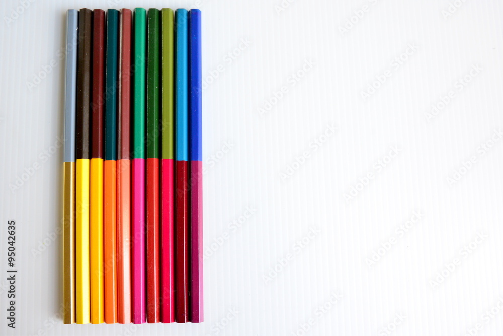 Colorful Pencils with Blank space Colorful Pencils with Blank space