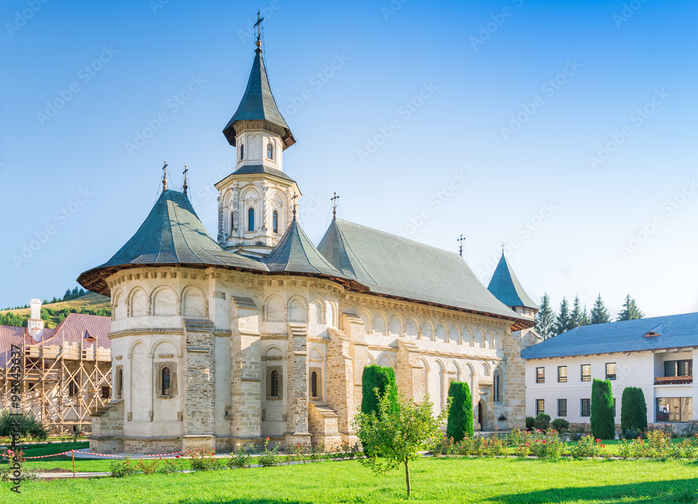 Putna Monastery in sunset light