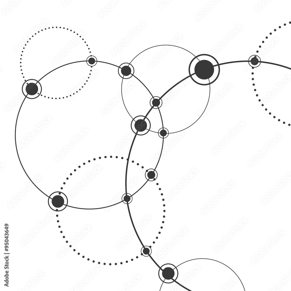 Vector connections concept. Connected Lines and dots. Network sign Vector connections concept. Connected Lines and dots. Network sign