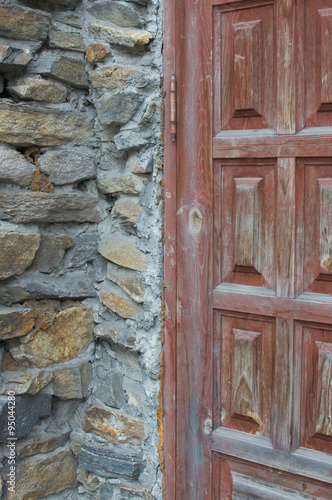 Old wood door