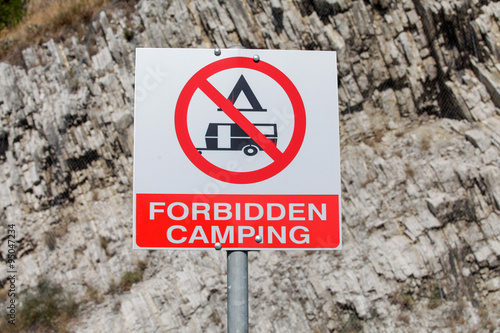 Forbidden camping