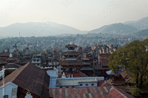 Rooftop view of Lalitpur, Kathmandu before the earthquake damaged many of the buildings in 2015