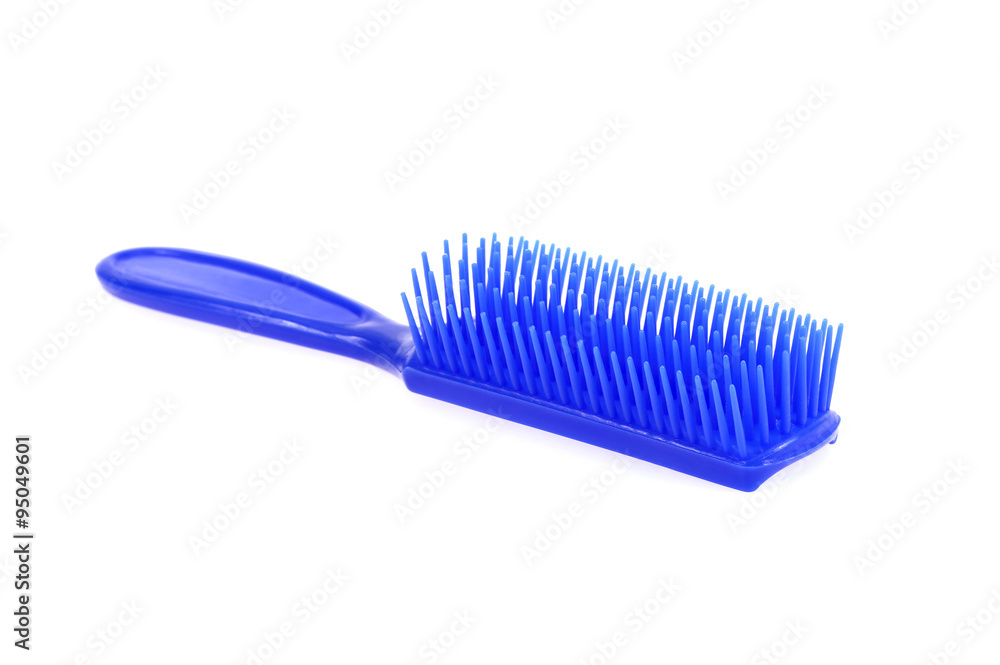 Comb brush, isolated on white Comb brush, isolated on white