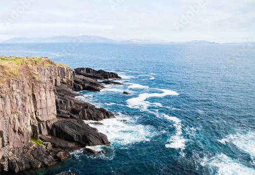 Peacefull Blue ocean and Irish Cliffs