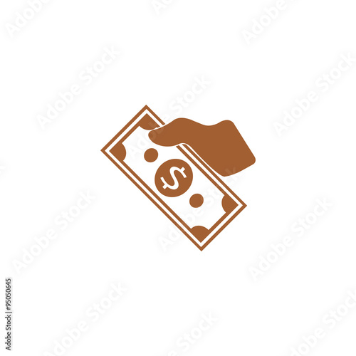 Icon hand that gives money.