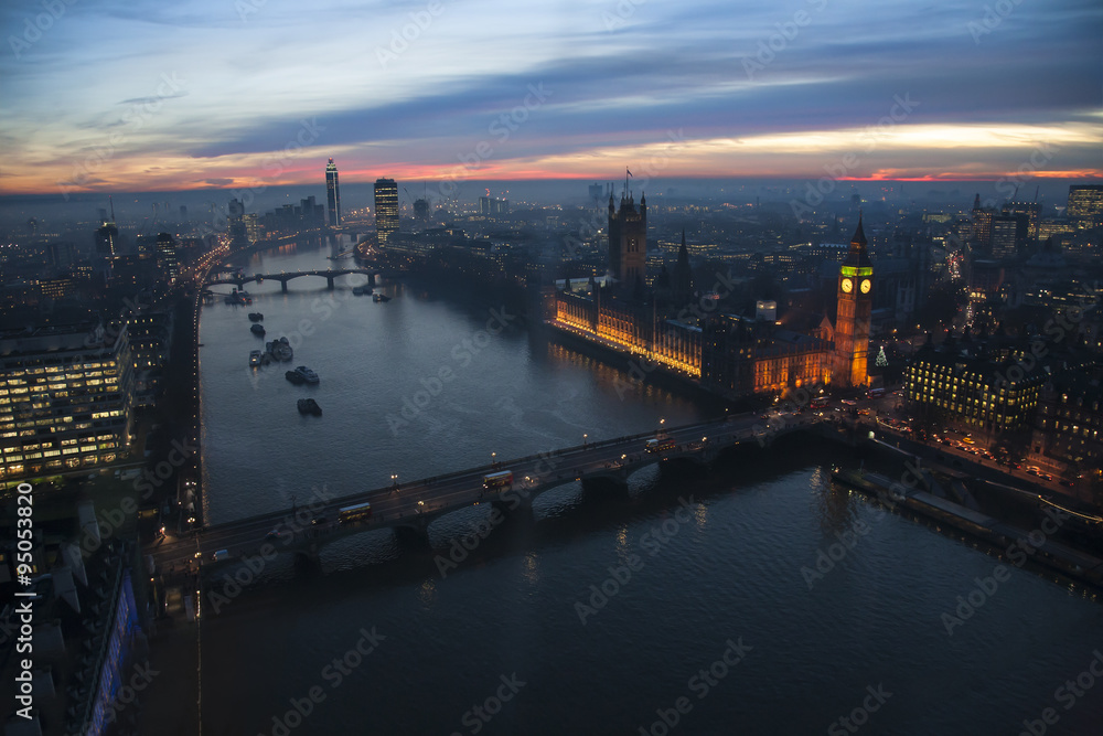 Naklejka premium London skyline, include big ben