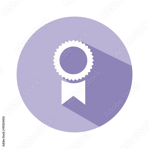 Insignia o certificado sobre fondo lavanda en estilo clásico