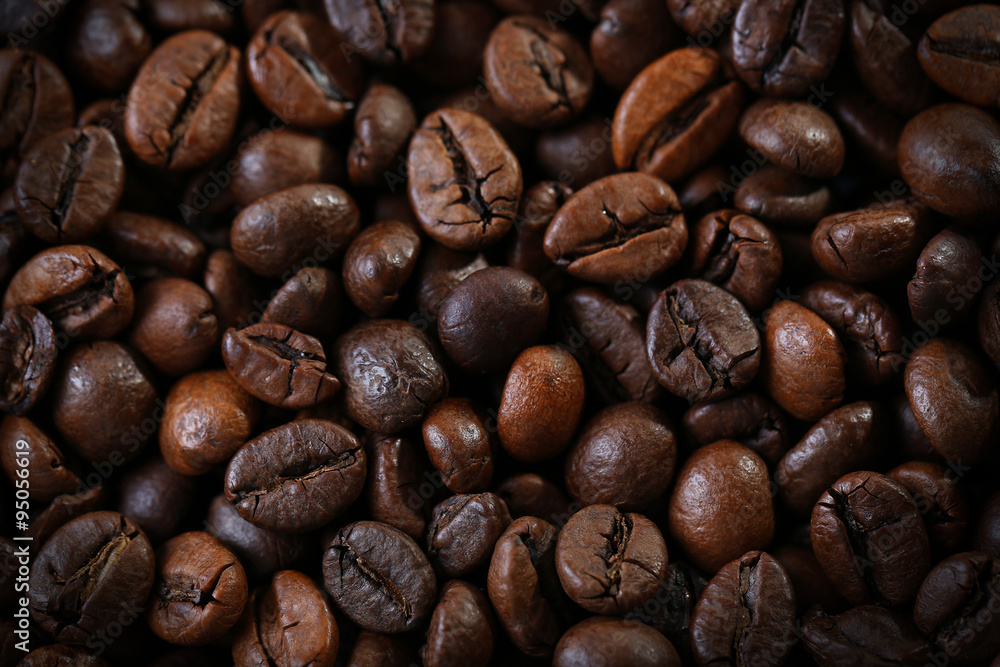 Coffee beans background