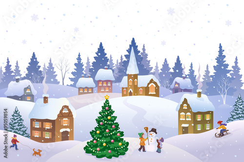 Christmas landscape