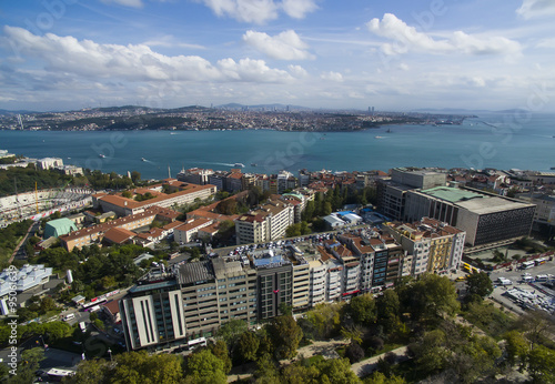 Istanbul panorama aerial view Turkey