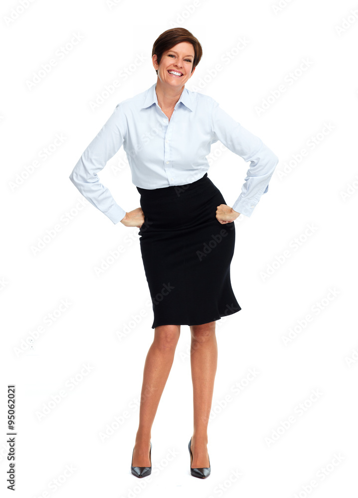 Beautiful business woman with short hairstyle. Beautiful business woman with short hairstyle.