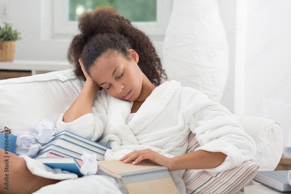 Falling asleep with a book