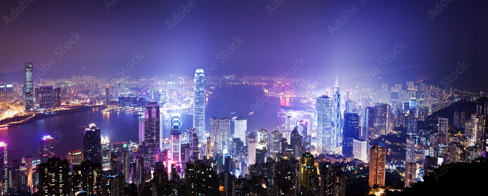 Obraz premium Hong Kong at night