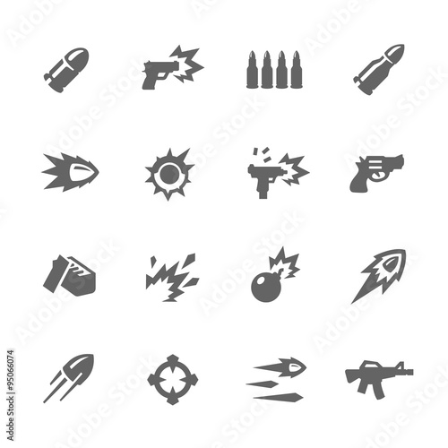 Papier peint Simple Weapon Icons